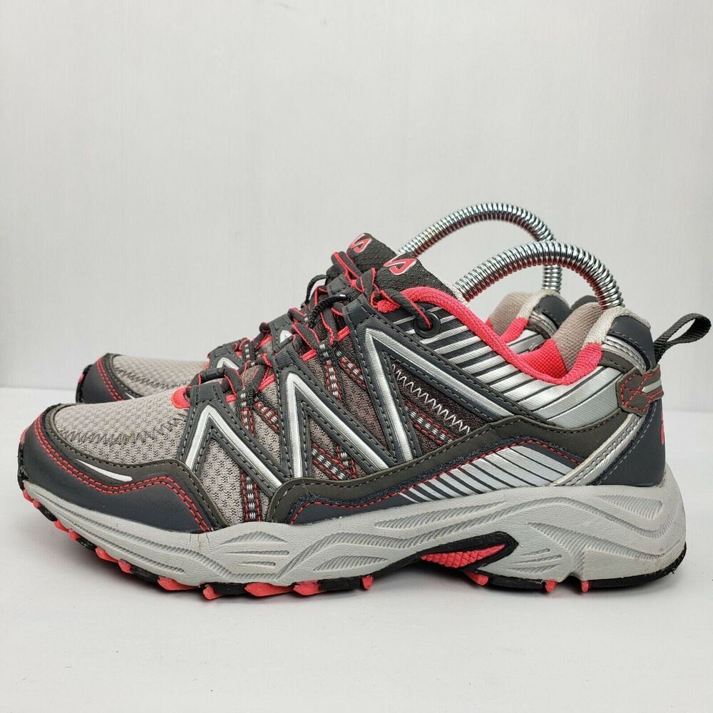 Fila Women Headway 6 Trail Running Pink &‎ Gray Sneaker Shoes 611733 Size 6.5
